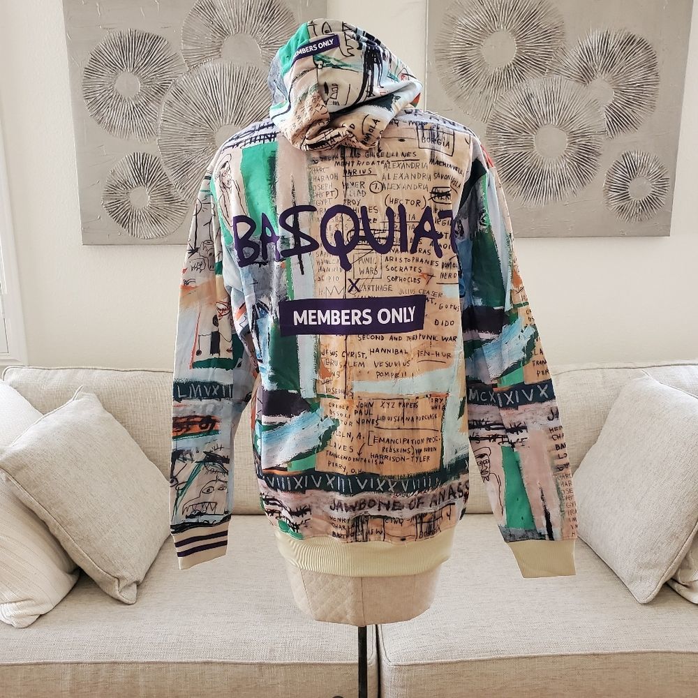 NEW!Members Only Jean Michel Basquiat Hoodie Sweatshirt - Picture 7 of 11